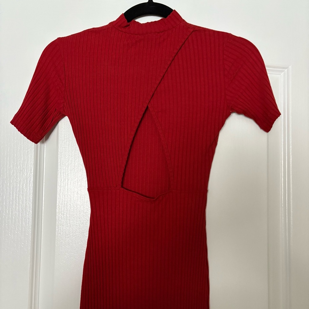 ReVamped Ribbed Mini Dress - Picture 2 of 4
